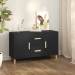 vidaXL Servantă, negru, 100x36x60 cm, lemn prelucrat (812511) Comoda