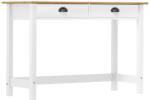 vidaXL Masă consolă Hill cu 2 sertare, 110x45x74 cm, lemn masiv pin (288994)