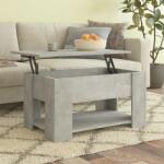 vidaXL Măsuță de cafea, gri beton, 79x49x41 cm, lemn prelucrat (809714) Masa de cafea