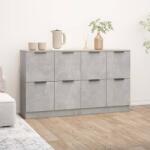 vidaXL Servante, 2 piese, gri beton, 60x30x70 cm, lemn prelucrat (3115807) Comoda