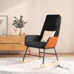vidaXL Scaun balansoar, negru, material textil (341335) Balansoar