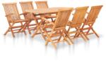 vidaXL Set mobilier de exterior pliabil, 7 piese, lemn masiv de tec (48999) - vidaxl