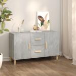 vidaXL Servantă, gri beton, 100x36x60 cm, lemn prelucrat (812514) Comoda
