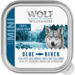 Wolf of Wilderness 6x150g Wolf of Wilderness Adult Blue River - hal tálcás nedves kutyatáp