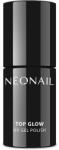 NeoNail Professional Top coat pentru gel-lac - NeoNail Professional UV Gel Polish Top Glow Silver Flakes