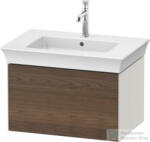 Duravit WHITE TULIP mosdó alá építhető függesztett 1 fiókos alsószekrény, 684 x 458 mm, Nordic White Satin Matt Lacquer/American Walnut Solid Wood WT424107739 (WT424107739)