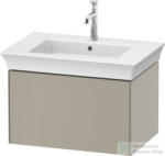 Duravit WHITE TULIP mosdó alá építhető függesztett 1 fiókos alsószekrény, 684 x 458 mm, Taupe Satin Matt Lacquer WT424106060 (WT424106060)