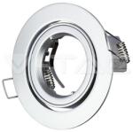 V-TAC Billenthető Olcsó kör alakú spot lámpatest, króm (14242)