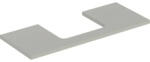 Geberit One mosdópult középső kivágással, pultra ültethető mosdóhoz 120x47 cm, matt greige 505.285. 00.7 (505.285.00.7) - szaniteronline
