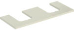 Geberit One mosdópult kivágással, két pultra ültethető tálformájú mosdóhoz 120x47 cm, magasfényű homokszürke 505.335. 00.4 (505.335.00.4) - szaniteronline