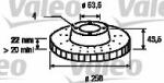 VALEO Disc frana FORD COURIER (J3, J5) (1996 - 2016) VALEO 186560