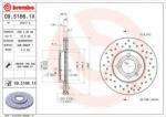 BREMBO Disc frana VW POLO CLASSIC (6KV2) (1995 - 2006) BREMBO 09.5166. 1X