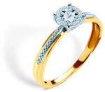 SAVICKI eljegyzési gyűrű: kétszínű arany és gyémánt - savicki - 359 455 Ft