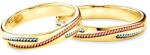 SAVICKI Esküvői karikagyűrűk: háromszínű arany, karika, 4 mm - savicki - 429 000 Ft