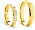 SAVICKI Esküvői karikagyűrűk: arany, félkarika, 5 mm - savicki - 395 000 Ft