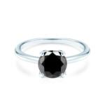 SAVICKI eljegyzési gyűrű: fehérarany fekete gyémánttal - savicki - 927 555 Ft