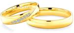 SAVICKI Esküvői karikagyűrűk: arany, félkarika, 4 mm - savicki - 389 250 Ft