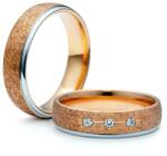 SAVICKI Esküvői karikagyűrűk: kétszínű arany, karika, 5 mm - savicki - 507 585 Ft