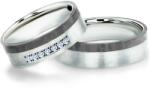 SAVICKI Esküvői karikagyűrűk: karbon és titán, lapos, 6 mm - savicki - 244 835 Ft