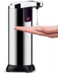 Gadgetry Dispenser pentru Sapun Lichid cu Senzor de Miscare Infrarosu, 280 ml, Gri Metalizat