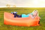  Naturzon | Minőségi Lazy bag - önfelfújós matraczsák Szín: Narancssárga