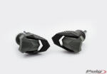 Puig Frame sliders PUIG R19 20813N black with grey rubber részére KEEWAY RKF 125 2018-2024