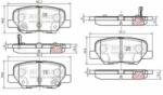 NIPPARTS Set placute frana, frana disc MITSUBISHI OUTLANDER III (GF, GG, ZJ) (2012 - 2016) NIPPARTS N3615017