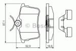 Bosch Set placute frana, frana disc PEUGEOT PARTNER (2008 - 2016) BOSCH 0 986 494 646