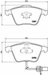 BREMBO Set placute frana, frana disc AUDI A4 Avant (8E5, B6) (2001 - 2004) BREMBO P 85 097