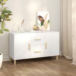 vidaXL fehér szerelt fa tálalóasztal 100 x 36 x 60 cm (812510) - vidaxl