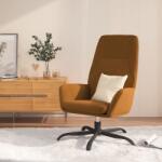 vidaXL Scaun de relaxare, maro, catifea (341374)