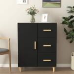 vidaXL Servantă, negru, 69, 5x34x90 cm, lemn prelucrat (812169) Comoda