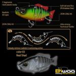 Biwaa Swimbait Seven S5" 13cm 34g 03 Real Shad wobbler (B000064)