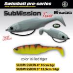 Biwaa Submission 4" 10cm 16 Red Tiger gumihal 4db/csg (B000970)