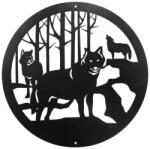 ERS Sticker Wolfs Forest 30cm Negru