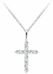 Preciosa Divatos ezüst nyaklánc cirkónium kövekkel Tender Crosses Preciosa 5332 00 - vivantis