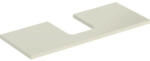 Geberit One mosdópult középső kivágással, pultra ültethető tálformájú mosdóhoz 120x47 cm, magasfényű homokszürke 505.275. 00.4 (505.275.00.4) - szaniteronline