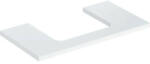 Geberit One mosdópult középső kivágással, pultra ültethető mosdóhoz 90x47 cm, magasfényű fehér 505.283. 00.1 (505.283.00.1) - szaniteronline