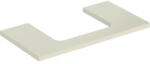 Geberit One mosdópult középső kivágással, pultra ültethető mosdóhoz 90x47 cm, magasfényű homokszürke 505.283. 00.4 (505.283.00.4) - szaniteronline