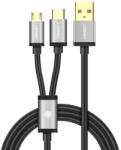 UGREEN US196 splitter kábel USB - USB-C / Micro USB 1m, fekete (US196 40351)