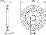 Bosch Disc frana BOSCH 0 986 479 V85 - automobilus