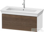 Duravit WHITE TULIP mosdó alá építhető függesztett 1 fiókos alsószekrény, 984 x 458 mm, White High Gloss Lacquer/American Walnut Solid Wood WT424207785 (WT424207785)
