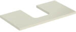Geberit One mosdópult középső kivágással, pultra ültethető tálformájú mosdóhoz 75x47 cm, magasfényű homokszürke 505.272. 00.4 (505.272.00.4) - szaniteronline