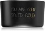 My Flame Lifestyle Warm Cashmere You Are Gold, Solid Gold illatgyertya fa kanóccal 9x5 cm