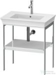 Duravit WHITE TULIP fém állvány 236375-ös mosdóhoz, fa polccal, White High Gloss Lacquer WT454008585 (WT454008585)