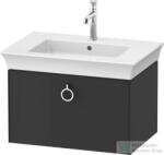 Duravit WHITE TULIP mosdó alá építhető függesztett 1 fiókos alsószekrény, 684 x 458 mm, Graphite Satin Matt WT425105858 (WT425105858)
