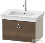 Duravit WHITE TULIP mosdó alá építhető függesztett 1 fiókos alsószekrény, 684 x 458 mm, Taupe High Gloss/American Walnut Solid Wood WT4251077H3 (WT4251077H3)