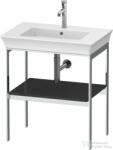 Duravit WHITE TULIP fém állvány 236375-ös mosdóhoz, fa polccal, Graphite High Gloss WT45400H1H1 (WT45400H1H1)