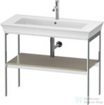 Duravit WHITE TULIP fém állvány 236310-es mosdóhoz, fa polccal, Taupe Satin Matt Lacquer WT454106060 (WT454106060)