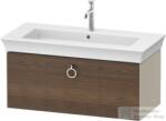 Duravit WHITE TULIP mosdó alá építhető függesztett 1 fiókos alsószekrény, 984 x 458 mm, Taupe High Gloss/American Walnut Solid Wood WT4252077H3 (WT4252077H3)